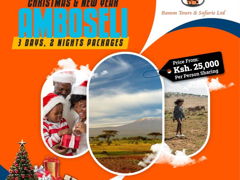 Cheap Christmas Amboseli Holiday Packages in Kenya with Bamm Tours