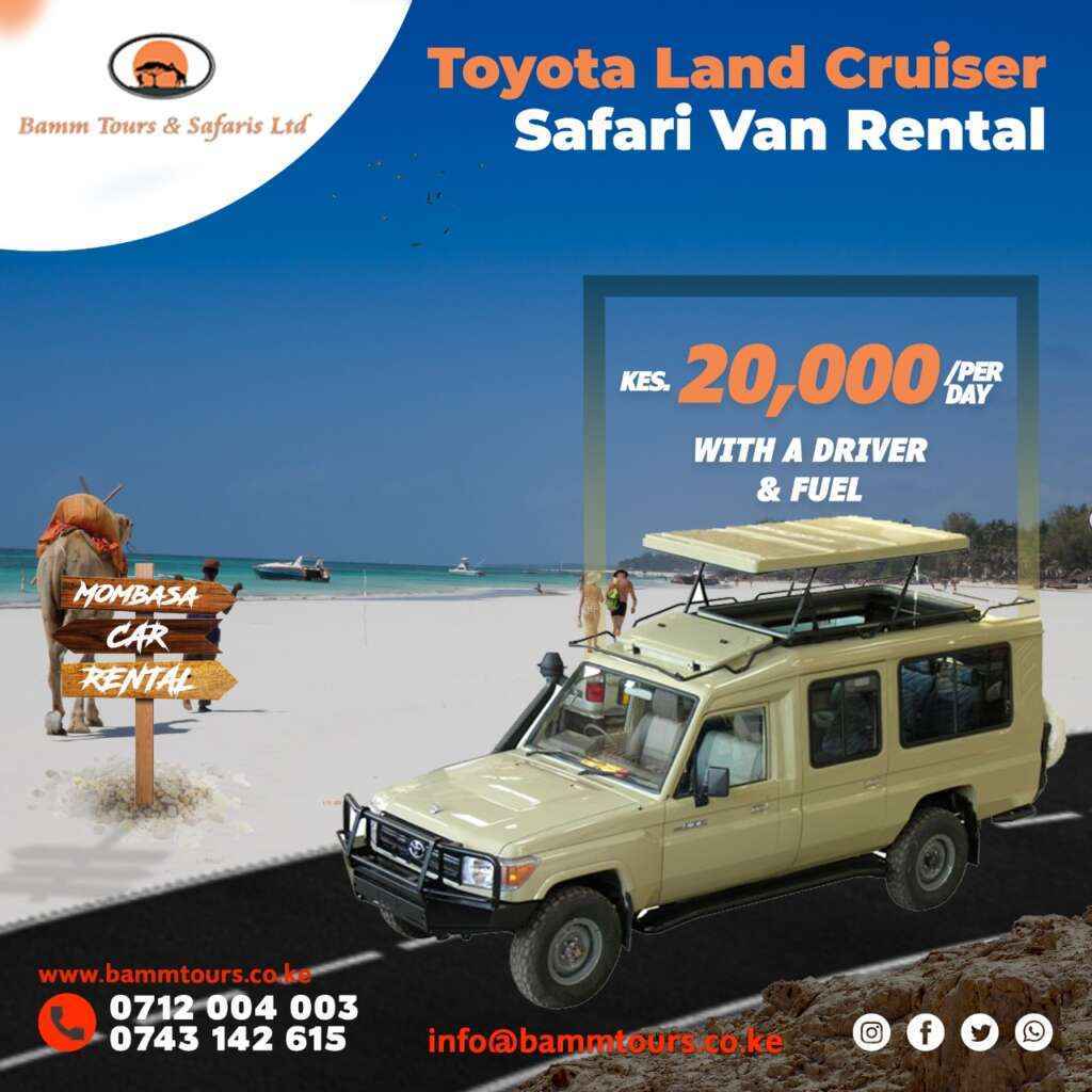 Land Cruiser for hire Mombasa