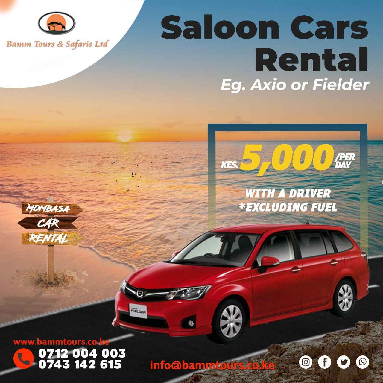 Salon cars for hire Mombasa