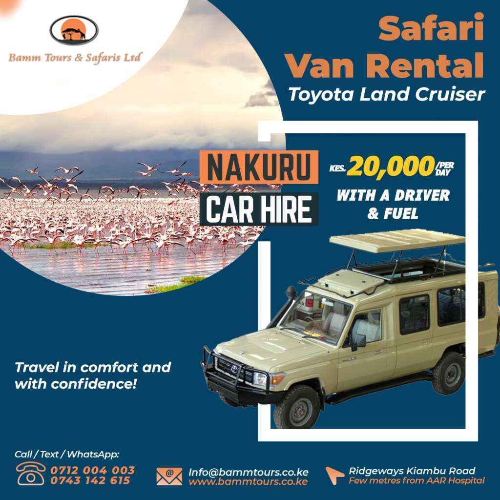 Tourist van for hire Nakuru