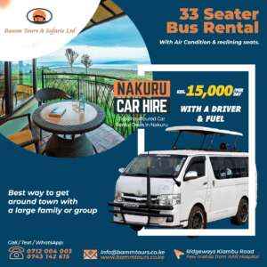 Tourist vans for hire Nakuru