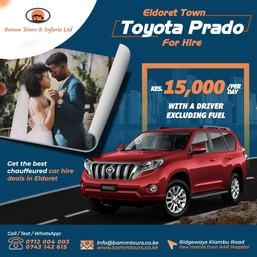 Toyota Prado for hire Eldoret