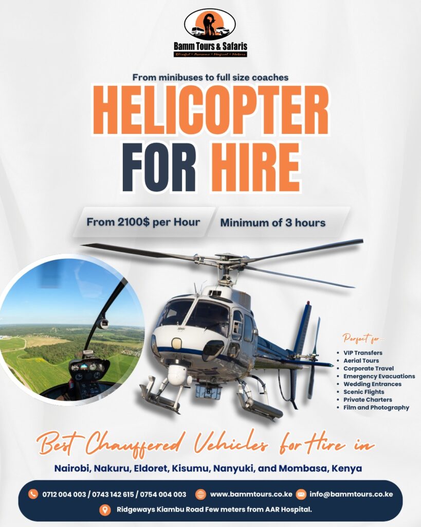 Helicopter For Hire in Nairobi Kenya