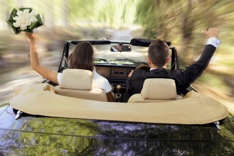 The Best Wedding Bride Groom Driving Cars For Hire Nairobi - Convertible - Just Married