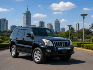 Toyota Prado TX120 front — safari and airport transfer Nairobi - Bamm Tours