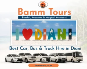 The Best Car, Bus, Vans, BEach Car Hire in Diani Kenya - Bamm Tours